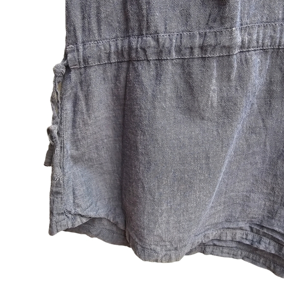 Horny Toad Organic Cotton Grey Tunic Blouse, Lightweight, 3/4 Sleeve, Size Large - Picture 5 of 9